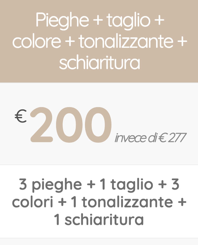 Promo capelli trimestrale
